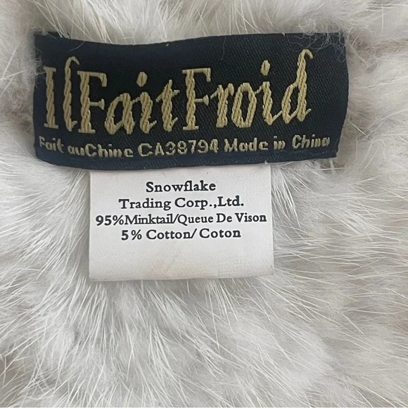 Elegant White Women's Shoulder Throw in size M - Picture 5 of 5